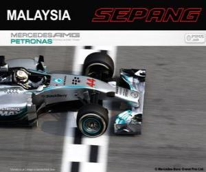 пазл Льюис Хэмилтон Чемпион Гран Гран-при Малайзии-2014